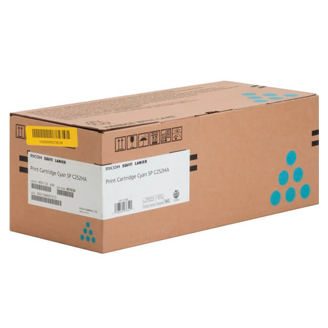 Toner Ricoh 407654 Cyan 6,000 páginas