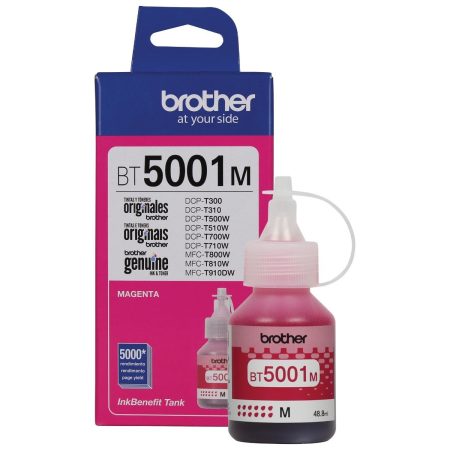 Botella De Tinta Brother BT-5001M Magenta 48.8ML