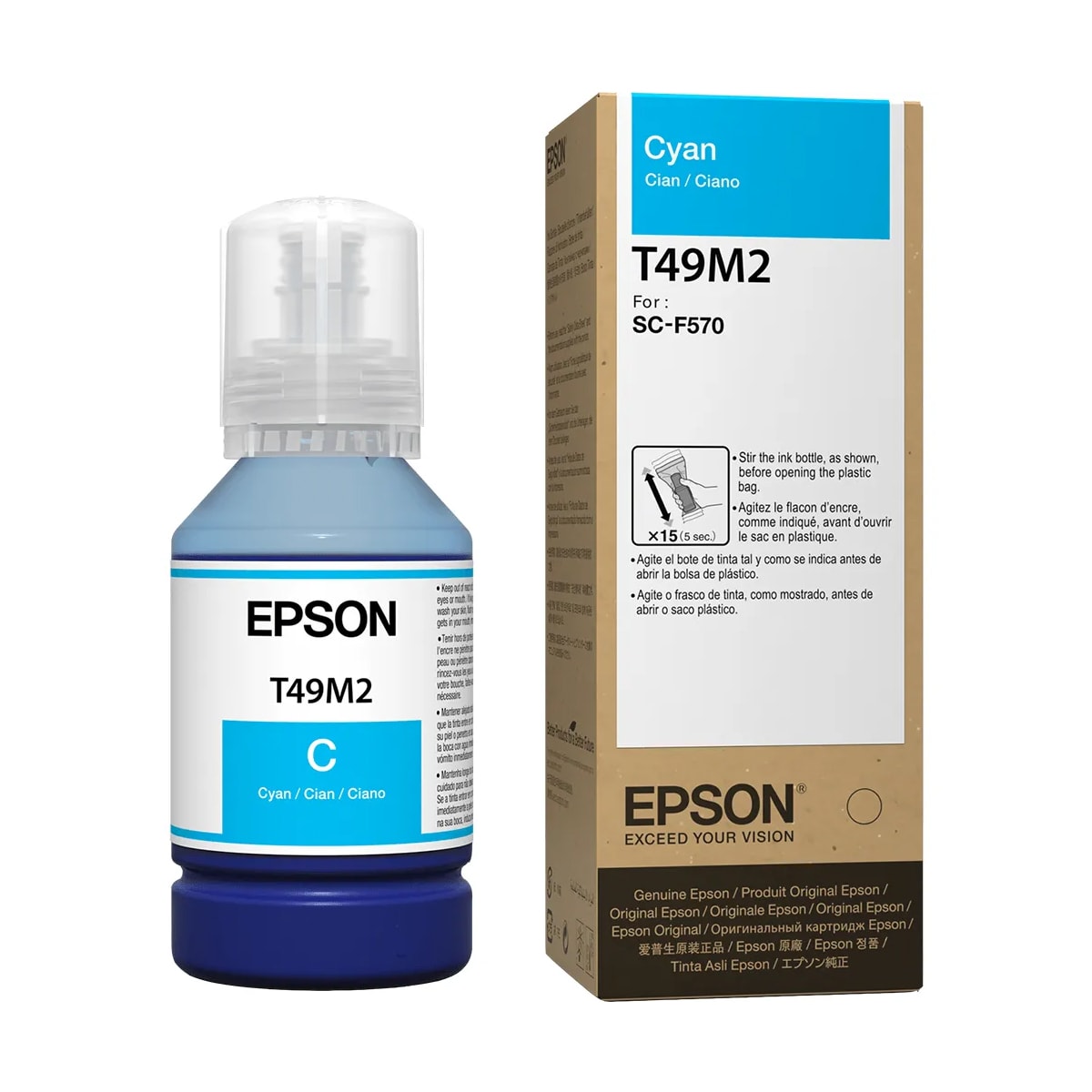 Botella de Tinta Epson T49M220 Cyan 140ML