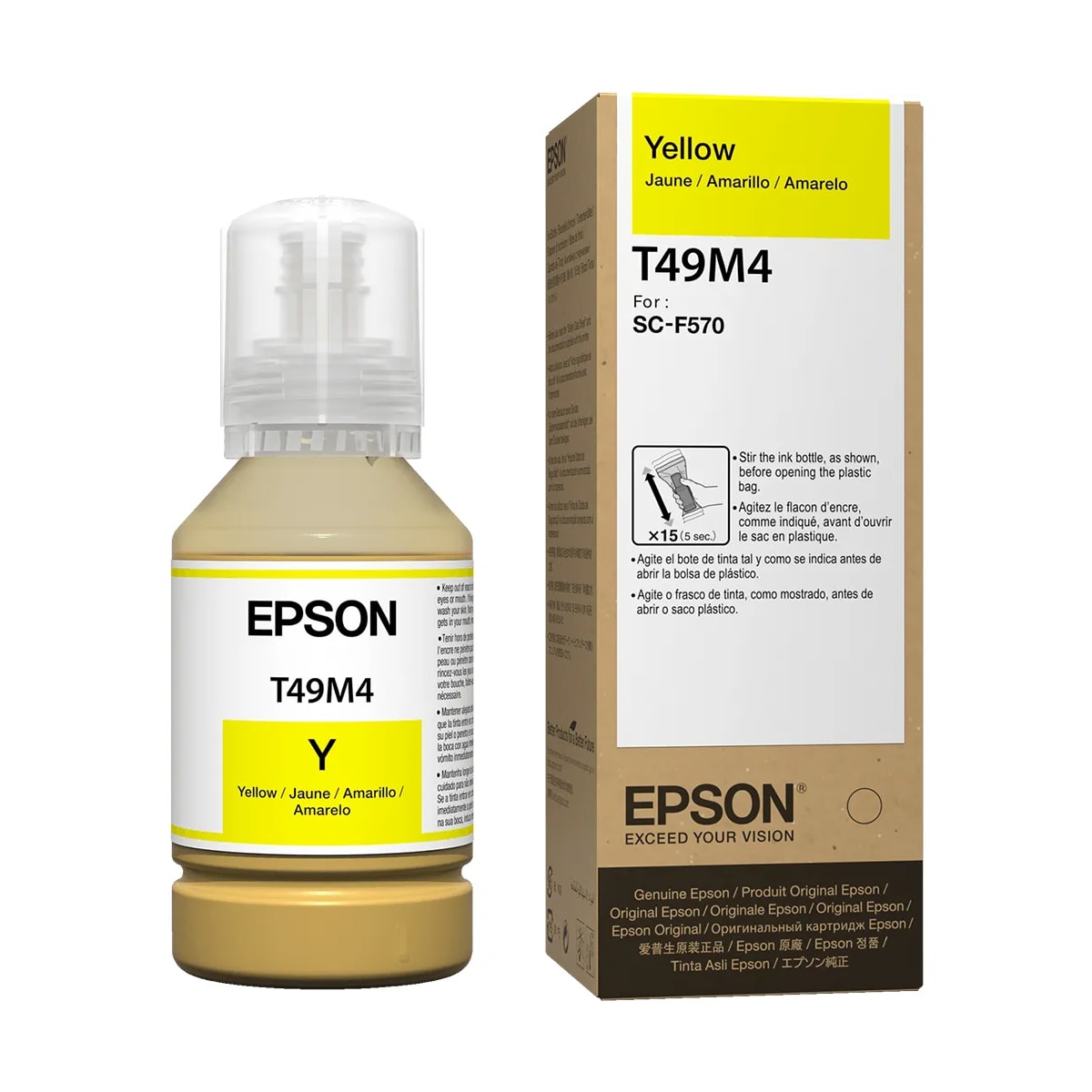 Botella de Tinta Epson T49M420 Yellow 140ML