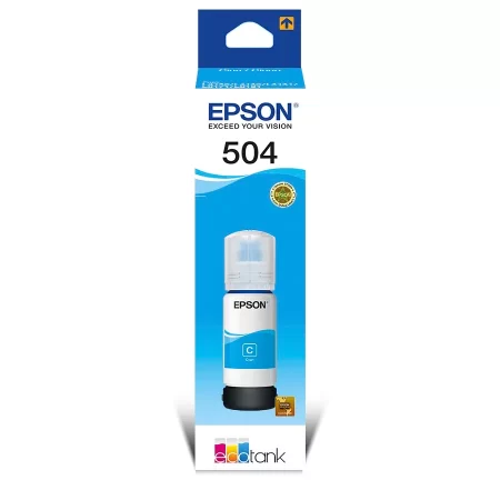 Botella de Tinta Epson T504 (T504220) Cyan 70ml