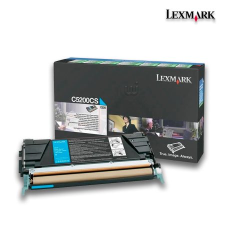 Tóner Lexmark C5200CS Cyan 1,500pag