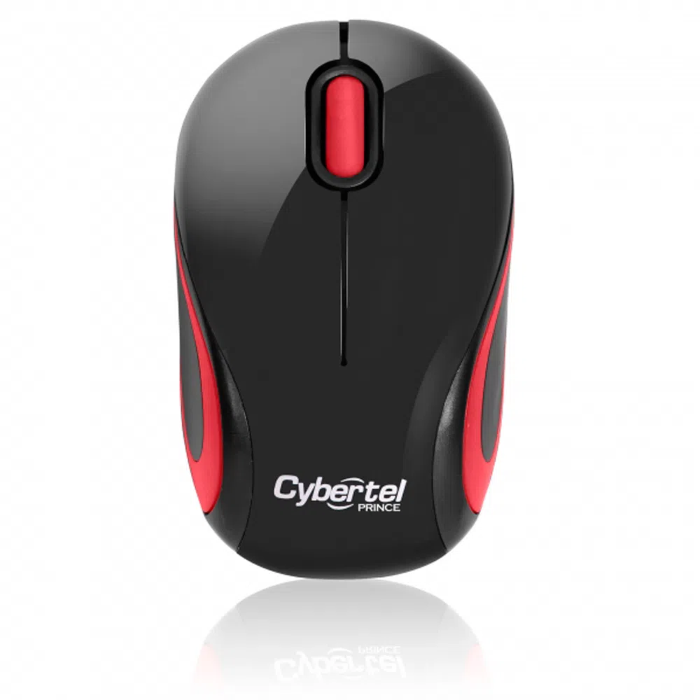 Mouse Cybertel M300 Inalambrico Prince Red/Black