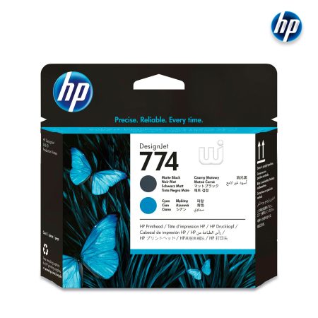 Cabezal HP 774 P2W01A Matte Black / Cyan  DeskJet Z6810