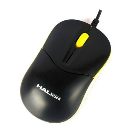Mouse Halion Russo HA-M818 USB Black/Yellow