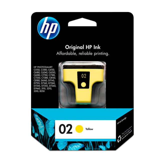 Tinta HP C8773WL (02) Yellow 400 Pag PhotoSmart C5150