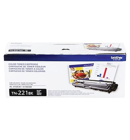 Toner Brother TN-221BK Negro, Rendimiento 2,500 pag.