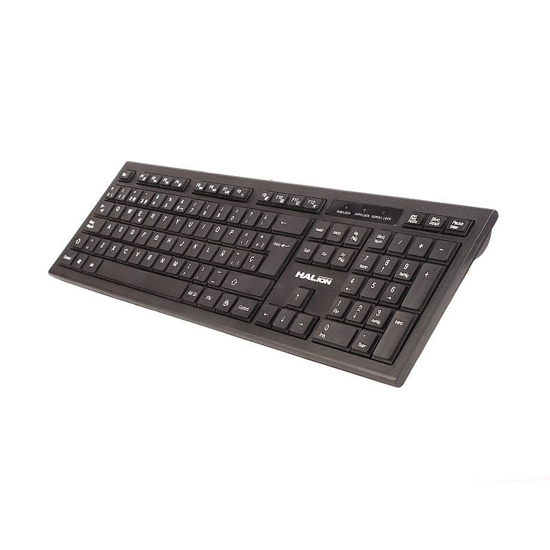 Teclado Halion Standard HA-K390 USB Negro