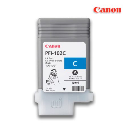 Tinta Canon PFI-102C Cyan 130ML iPF750 iPF710
