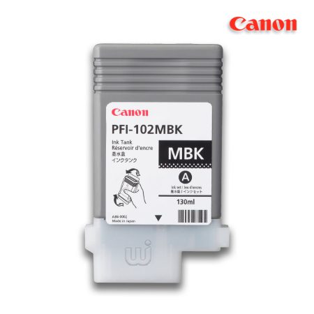 Tinta Canon PFI-102MBK Matte Black 130ML iPF750 iPF710