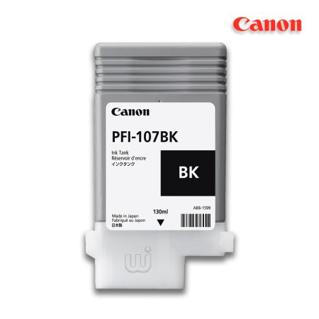 Tinta Canon PFI-107BK Negro 130ML iPF680 iPF685
