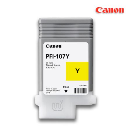 Tinta Canon PFI-107Y Yellow 130ML iPF680 iPF685