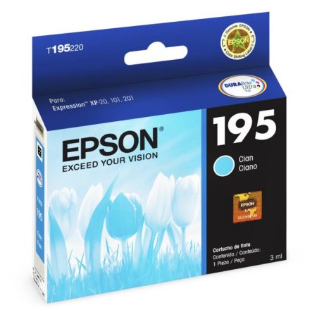Tinta Epson T195220 (195) Cyan 210 Pag