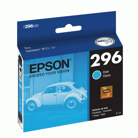Tinta Epson T296220 (296) Cyan 250 Pag