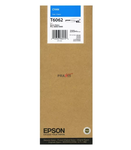 Tinta Epson T606200 Cyan (220ML)