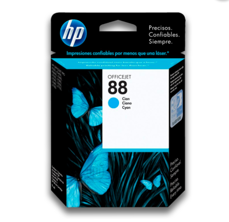 Tinta HP C9386AL (88) Cyan 860 Pag. Officejet Pro K5400