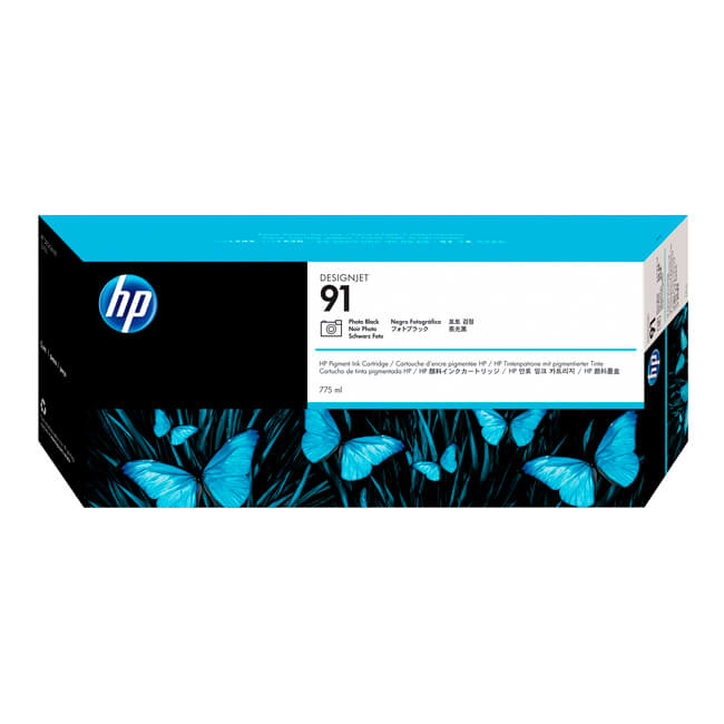Tinta HP C9465A (91) Photo Black 775ML Designjet Z6100