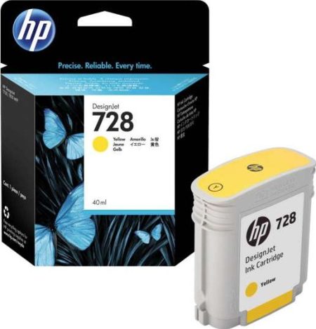 Tinta HP F9J61A (728) Yellow 40ML