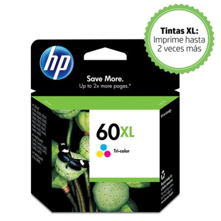 Tinta Hp CC644WL (60XL) Tricolor 440Pag.