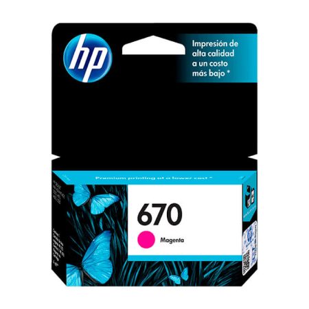 Tinta Hp CZ115AL (670) Magenta 300 Pag.