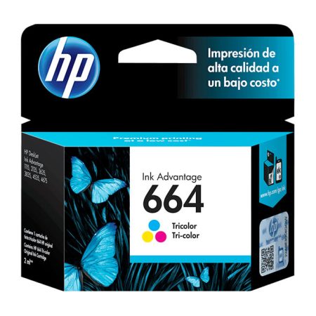 Tinta Hp F6V28AL (664) Tricolor 100Pag.