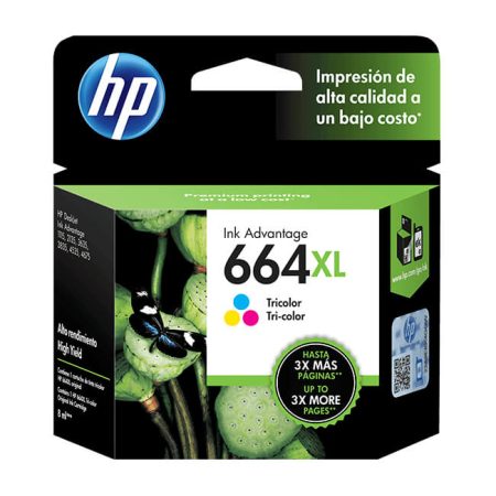Tinta Hp F6V30AL (664XL) Tricolor 330Pag.