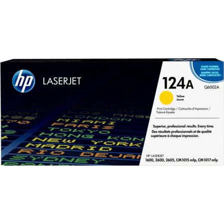 Tóner Hp 124A (Q6002A) Yellow 2,000 Pag LaserJet Pro 1600