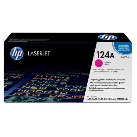 Tóner Hp 124A (Q6003A) Magenta 2,000 Pag LaserJet Pro 1600