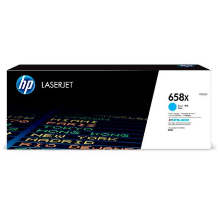 Tóner Hp 658X (W2001X) Cyan 28,000 Pag Color LaserJet Enterprise M751