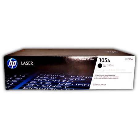 Tóner Hp 105A (W1105A) Negro 1,000 Pag Laser 107w, 135a, 137fnw