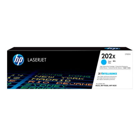 Toner Hp CF501X (202X) Cyan 2,500 Pag Color LaserJet Pro MFP M281fdw