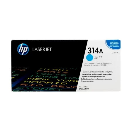 Tóner Hp 314A (Q7561A) Cyan 3,500 Pag LaserJet 2700