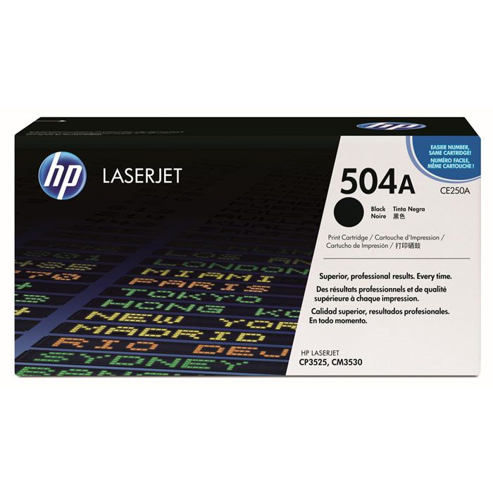 Toner Hp 504A (CE250A) Negro 5,000 Pag LaserJet Color CM3530