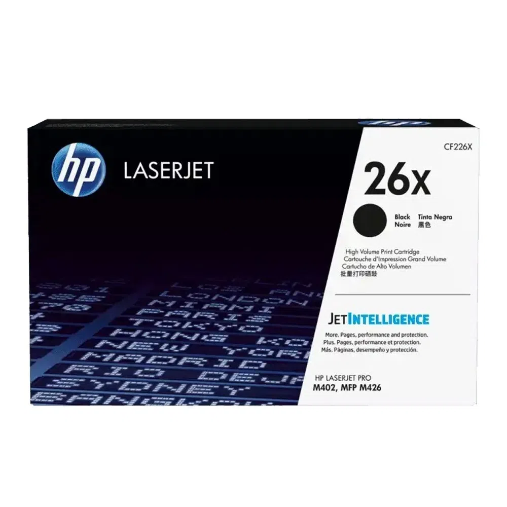 Toner Hp Lj 26X (CF226X) Negro 9,000 Pag LaserJet Pro M402dn