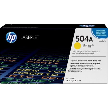 Toner Hp 504A (CE252A) Yellow 7,000 Pag LaserJet Color CM3530