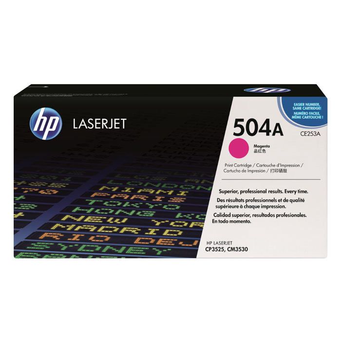 Toner Hp 504A (CE253A) Magenta 7,000 Pag LaserJet Color CM3530