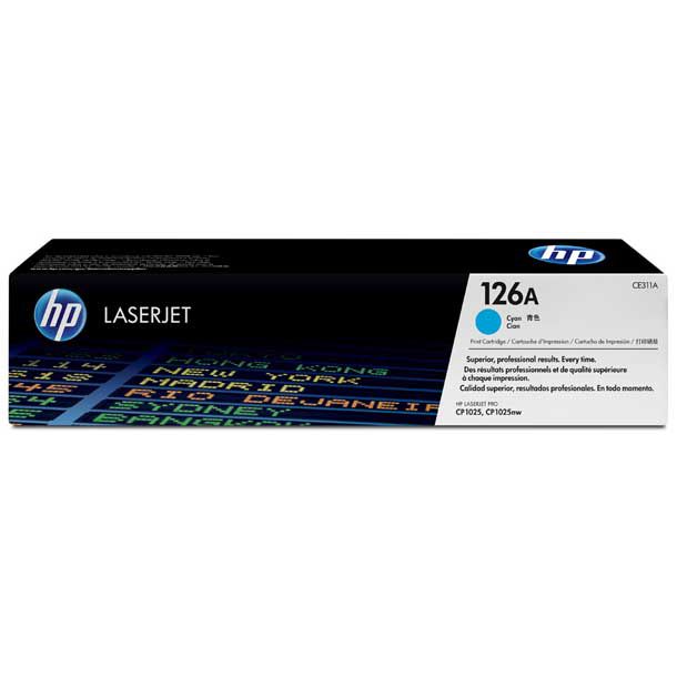 Toner Hp Lj CE311A (126A) Cyan 1,000 Pag. LaserJet CP1025nw