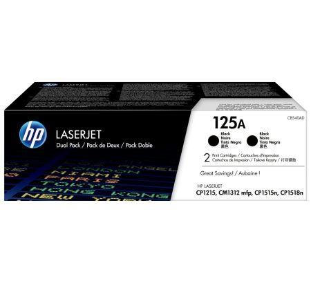 Toner Hp 125A (CB540AD) Negro 4,400 Pag (Dual Pack)