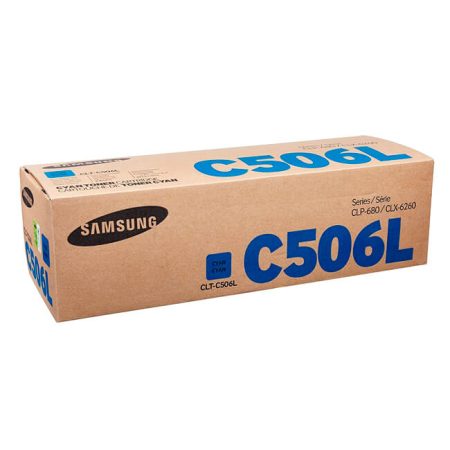 Tóner Samsung CLT-C506L SU042A Cyan 3,500pag.