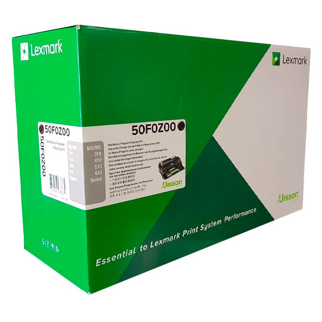 Unidad de imagen Lexmark 50F0Z00 Negro 60,000 Pag.