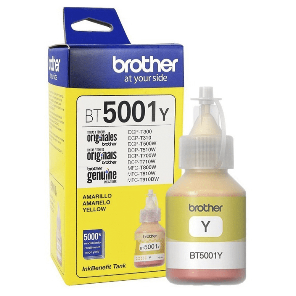 Botella De Tinta Brother BT-5001Y Yellow 48.8ML