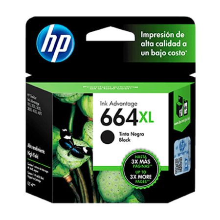 Tinta Hp F6V31AL (664XL) Negro 480Pag.