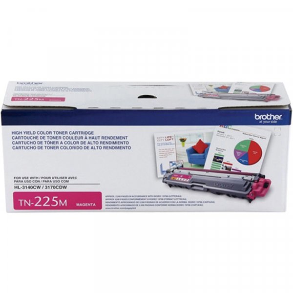 Toner Brother TN-225M Magenta 2,200 paginas