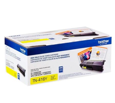 Toner Brother TN-416Y Yellow 6,500 paginas